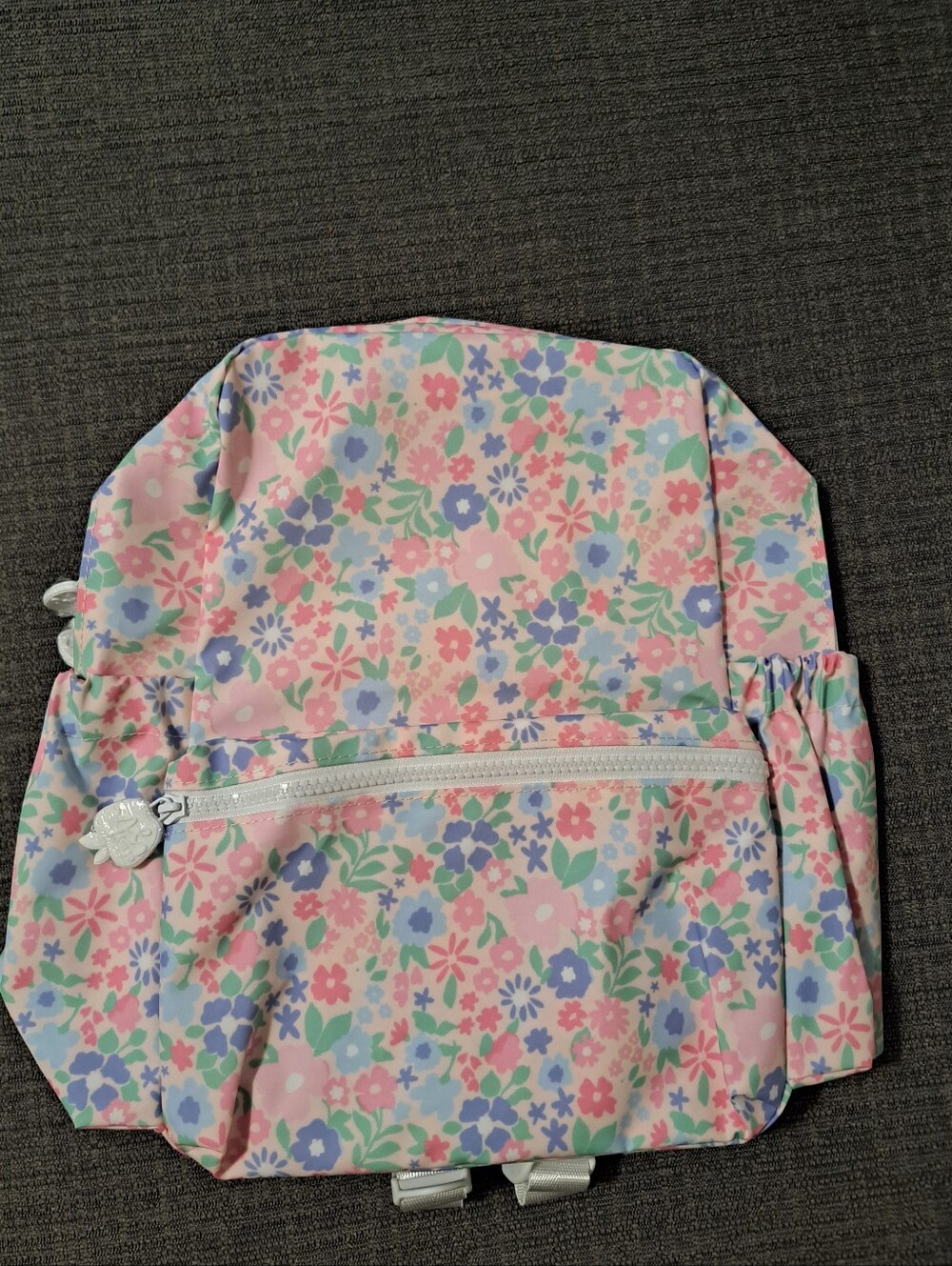 Small Ditsy Floral Women's Backpack - Pastel Multicolor